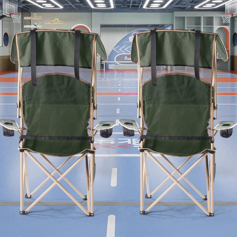 Summer Portable Camping Chair with Detachable Sun Canopy for Beach & Fishing