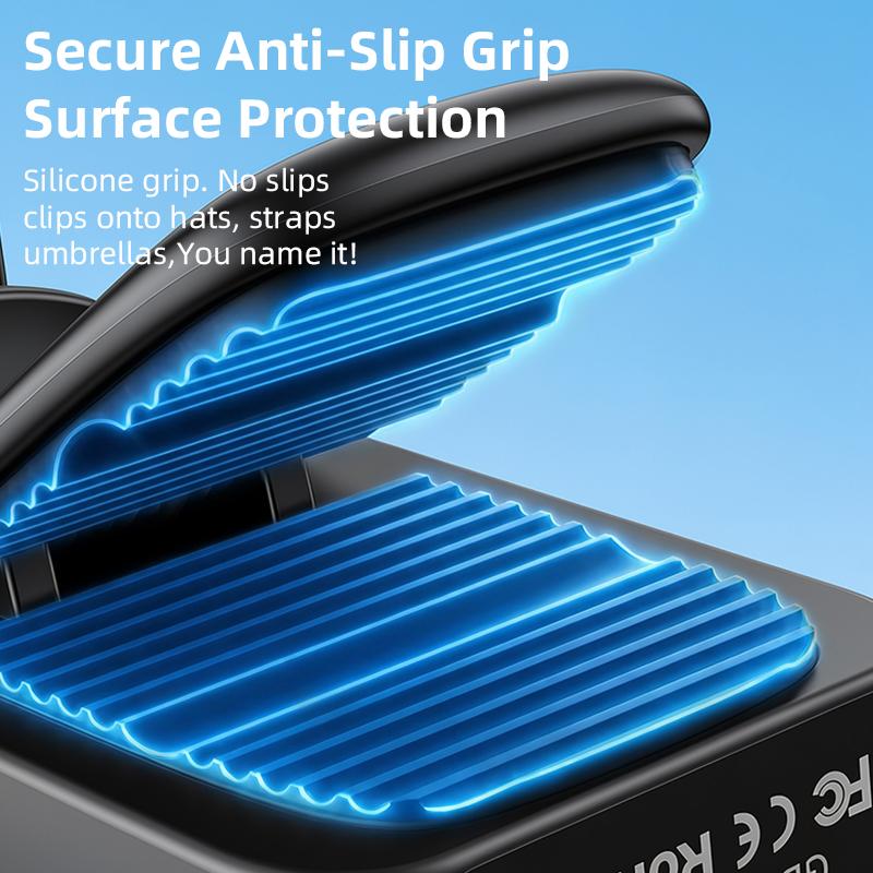 5-Speed Clip Handheld Fan, 3000mAh USB Rechargeable for Outdoor Use